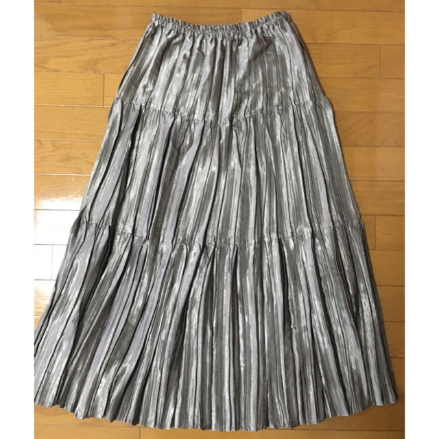 古着 ロングプリーツスカート レディースのスカート(ロングスカート)の商品写真