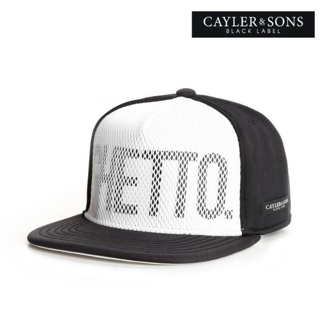 新品CAYLER&SONSレイヤードメッシュスナップバックレザーキャップCAP