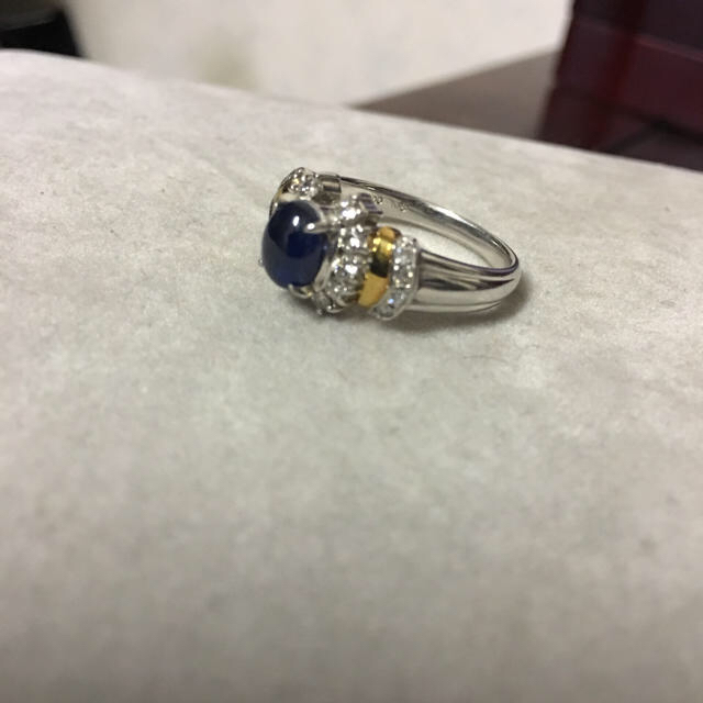 サファイア ダイヤ デザインリング レディースのアクセサリー(リング(指輪))の商品写真