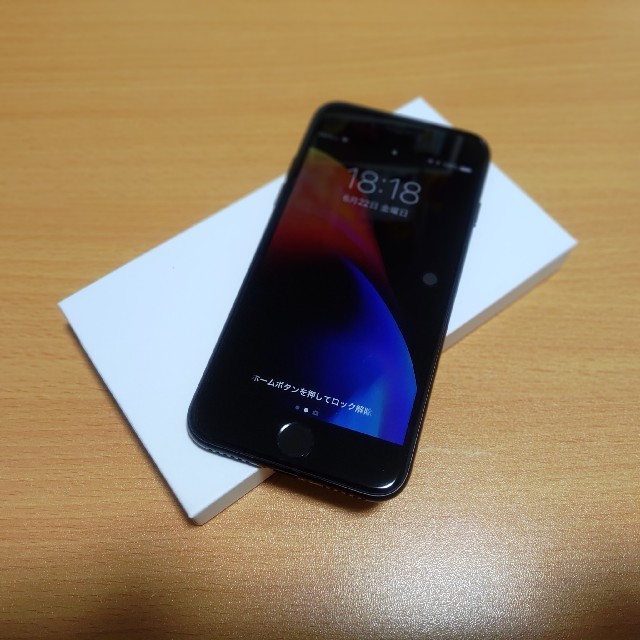 iPhone7 simフリー ブラック ほぼ新品 - 1