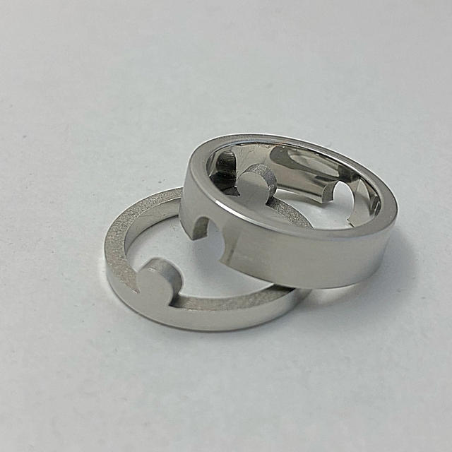 ステンレスの指輪Ａ レディースのアクセサリー(リング(指輪))の商品写真