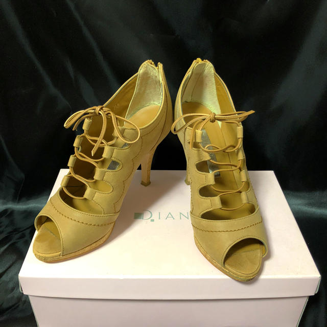 DIANA(ダイアナ)のダイアナ キャメルレースアップサンダル 送料込み レディースの靴/シューズ(サンダル)の商品写真