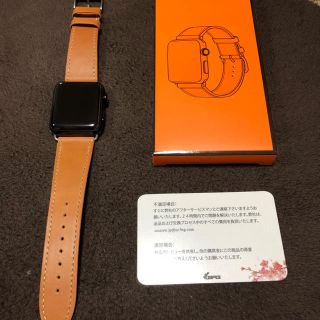 アップルウォッチ(Apple Watch)の【新品未使用】Apple watch 42mm 本革バンド(レザーベルト)