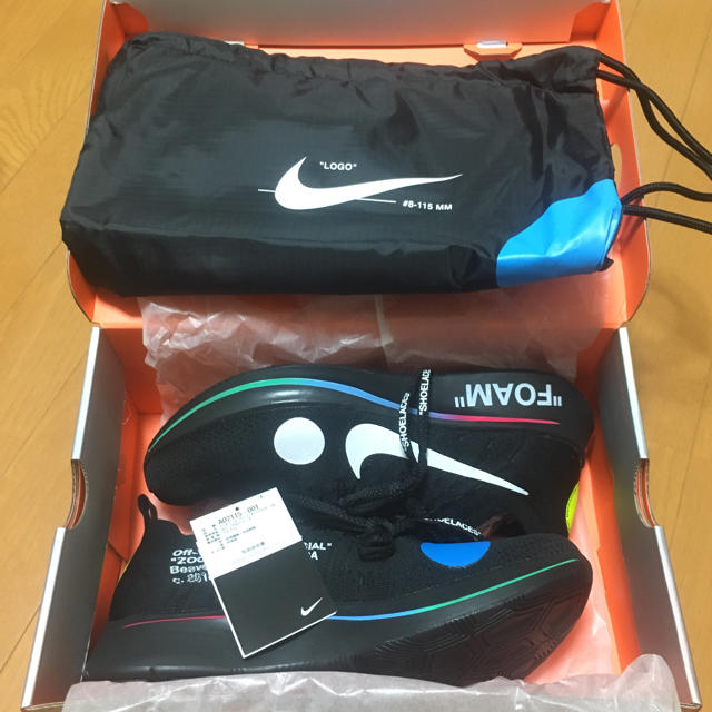 NIKE off white zoom fly mercurial 28.5 黒
