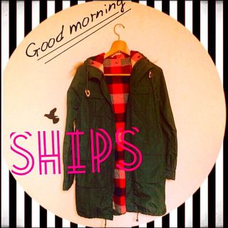 シップス(SHIPS)のshipsミリタリーコート(毛皮/ファーコート)