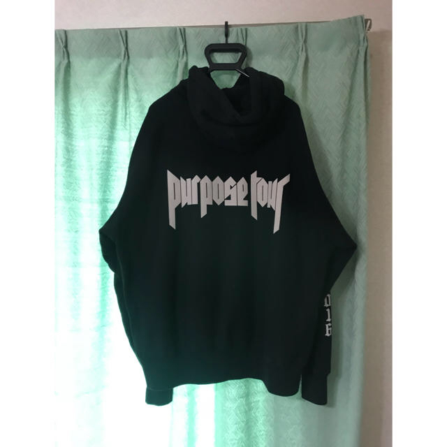 purpose tour ジャスティンビーバー パーカーパーカーLsize未使用に近い