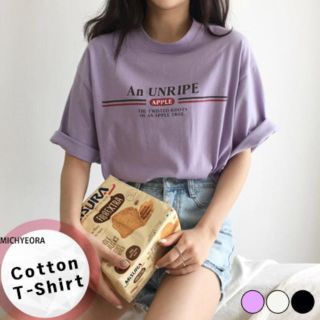 ゴゴシング(GOGOSING)のMICHYEORA（韓国ファッション） コットン半袖Tシャツ(Tシャツ(半袖/袖なし))