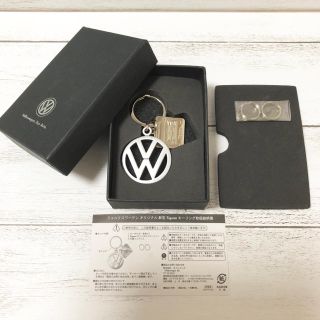 フォルクスワーゲン(Volkswagen)の【新品未使用】フォルクスワーゲン純正 新型ティグアン キーリング クロームタイプ(ノベルティグッズ)