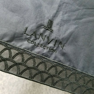 ランバン(LANVIN)のLANVIN/折り畳み式日傘/深い色の紺と黒(傘)
