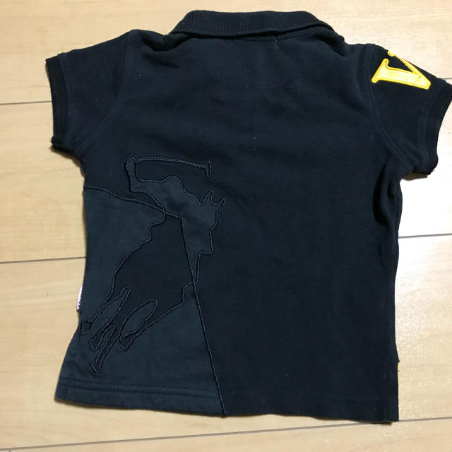 POLO RALPH LAUREN(ポロラルフローレン)の五回着 ポロ 黒半袖ポロシャツ XS 3-4 キッズ/ベビー/マタニティのキッズ服男の子用(90cm~)(Tシャツ/カットソー)の商品写真