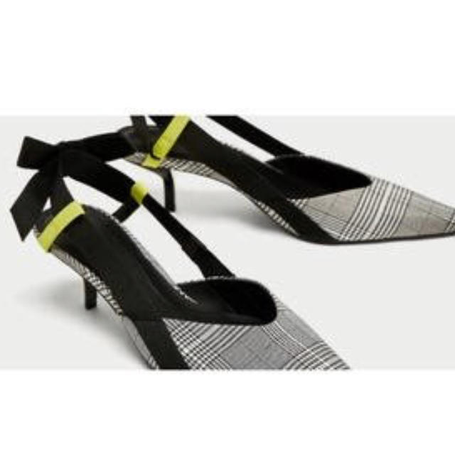 ZARA(ザラ)の新品♡ザラ♡グレンチェック パンプス サンダル レディースの靴/シューズ(ハイヒール/パンプス)の商品写真