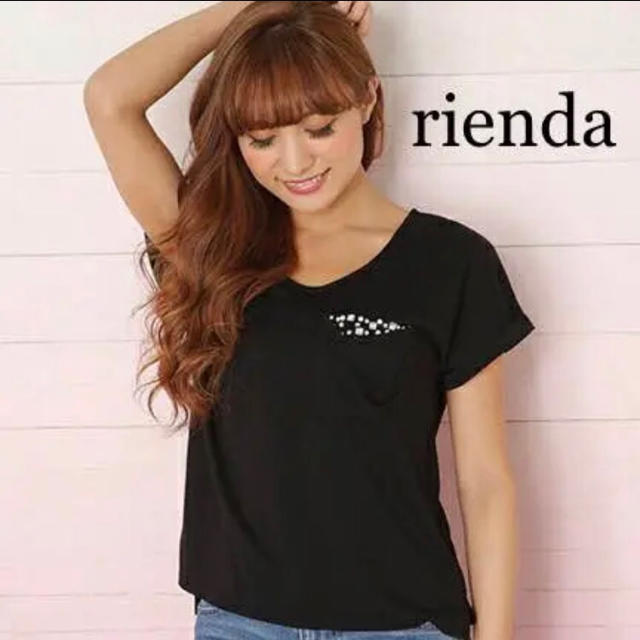 rienda(リエンダ)の週末限定♡rienda ポケットビジューTee レディースのトップス(カットソー(半袖/袖なし))の商品写真
