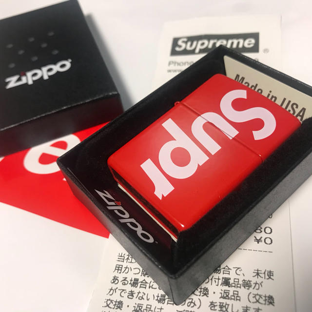 Supreme(シュプリーム)のSupreme Logo Zippo 2018SS 新品未使用 メンズのファッション小物(タバコグッズ)の商品写真
