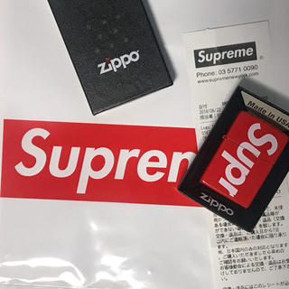 シュプリーム(Supreme)のSupreme Logo Zippo 2018SS 新品未使用(タバコグッズ)