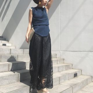 アメリヴィンテージ(Ameri VINTAGE)のAMERI／MEDI LINDA LACE PANTS(カジュアルパンツ)