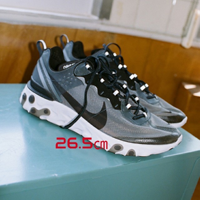 26.5㎝  NIKE REACT ELEMENT 87 BLACK