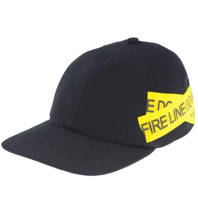 Off white 18ss firetape cap black