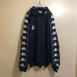 カッパ(Kappa)の良品 90s Kappa 袖ライン トラックジャケット 黒 XO(ジャージ)