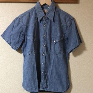 フラットヘッド(THE FLAT HEAD)のTHE FLAT HEAD ウエスタン半袖シャンブレーシャツ(シャツ)