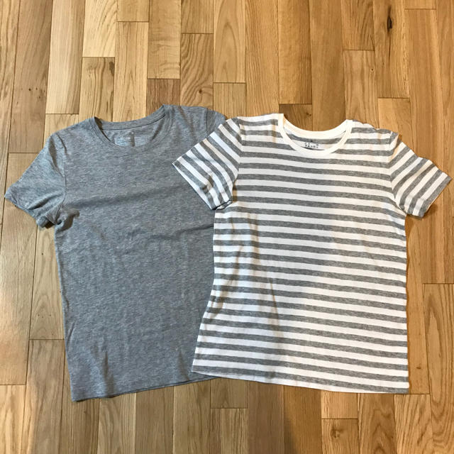 MUJI (無印良品)(ムジルシリョウヒン)の無印良品 Tシャツ 2枚セット M レディースのトップス(Tシャツ(半袖/袖なし))の商品写真