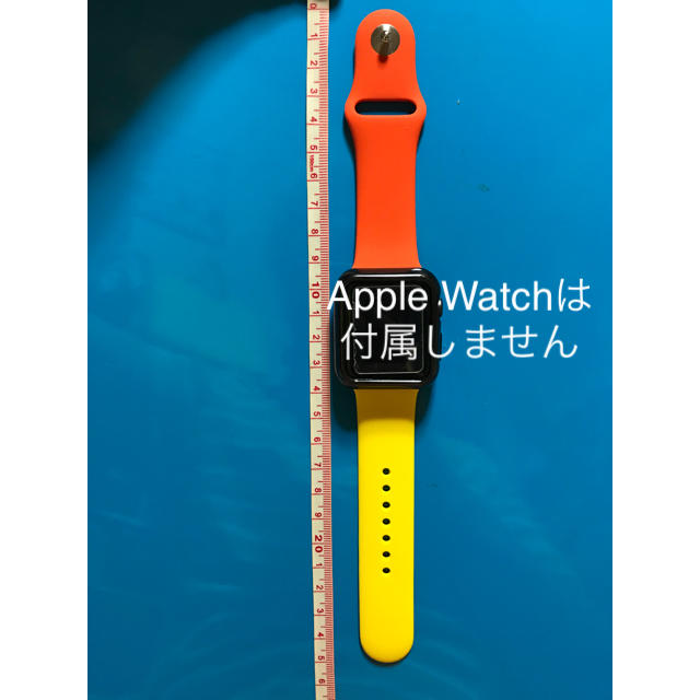 夏カラー！夏仕様！ミスマッチ！Apple Watch シリコン ベルト 42mm メンズの時計(ラバーベルト)の商品写真