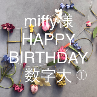 miffy様 HAPPY BIRTHDAY 数字大①(ガーランド)