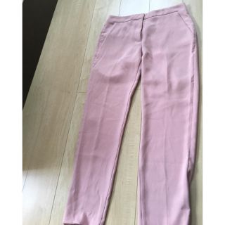 ザラ(ZARA)のザラ basic スモーキーピンク スラックス  xs(クロップドパンツ)