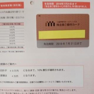 最新 三越伊勢丹株主優待 １００万円使用10万割引き(ショッピング)