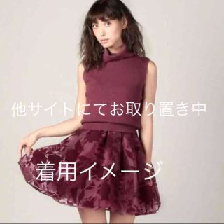 ジルスチュアート(JILLSTUART)のノースリーブニットワンピ(ミニワンピース)