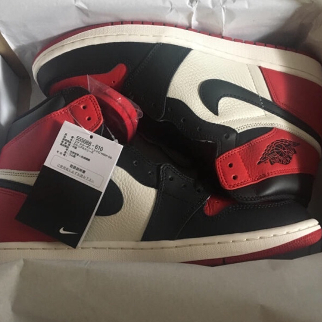 Nike AIR JORDAN 1 bred toe 28cm