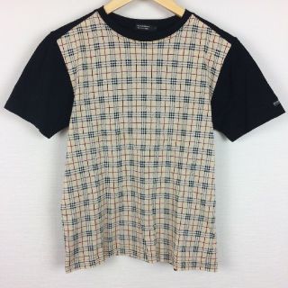 バーバリーブラックレーベル(BURBERRY BLACK LABEL)の美品 BURBERRY BLACK LABEL 半袖カットソー タータンチェック(Tシャツ/カットソー(半袖/袖なし))