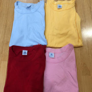 プチバトー(PETIT BATEAU)のプチバトーＴシャツ14an s4色セット(Tシャツ(半袖/袖なし))