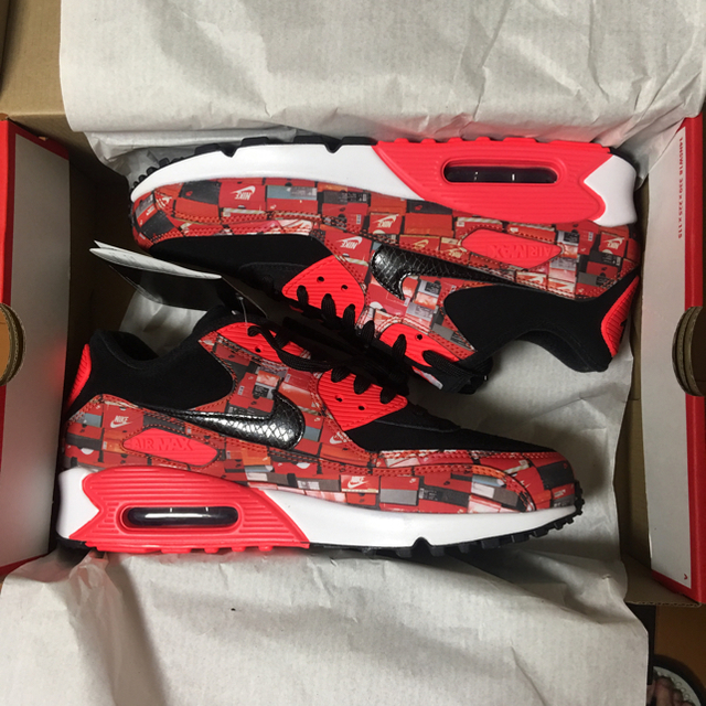 NIKE(ナイキ)の国内正規★ATMOS NIKE AIRMAX 90 PRNT US9 27cm メンズの靴/シューズ(スニーカー)の商品写真