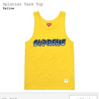 シュプリーム(Supreme)のsupreme tanktop s size(タンクトップ)