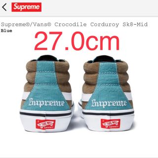 シュプリーム(Supreme)のsupreme Vans Crocodile Corduroy Sk8 18ss(スニーカー)