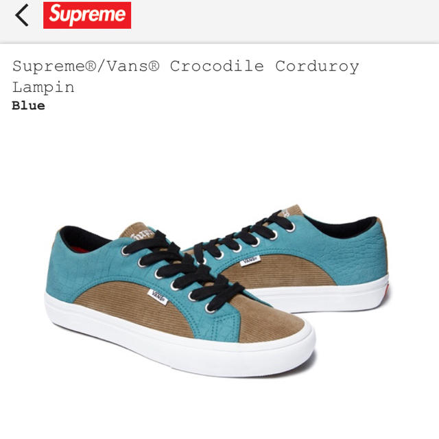 US9.527.5cm 国内正規品 supreme VANS