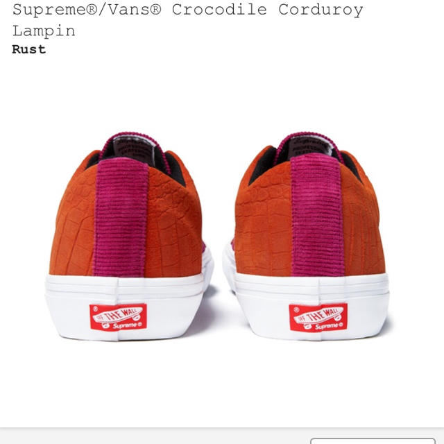 Supreme Vans Crocodile Corduroy Lampin