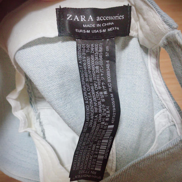 ZARA(ザラ)のZARA デニム  キャップ レディースの帽子(キャップ)の商品写真