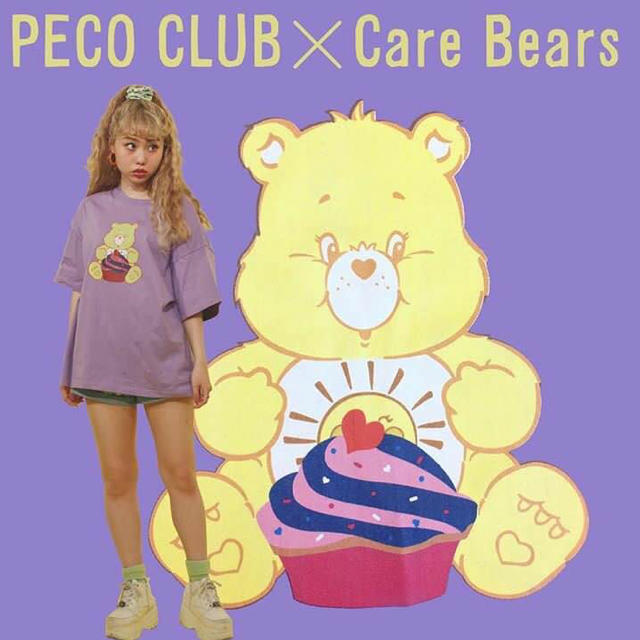 PECO CLUB(ペコクラブ)のケアベアTシャツ レディースのトップス(Tシャツ(半袖/袖なし))の商品写真