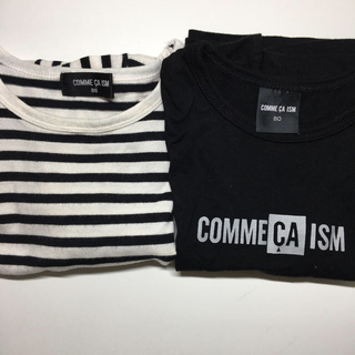 コムサイズム(COMME CA ISM)のコムサイズム  キッズ Tシャツ タンクトップ セット 80 モノトーン(Ｔシャツ)