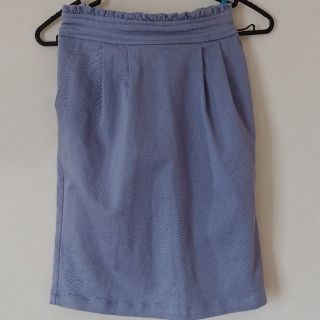 オリーブデオリーブ(OLIVEdesOLIVE)のサックスブルー色のスカート(ひざ丈スカート)