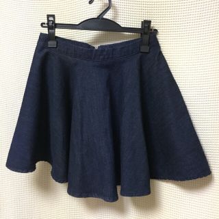 ザラ(ZARA)のZARA デニムフレアースカート(ミニスカート)