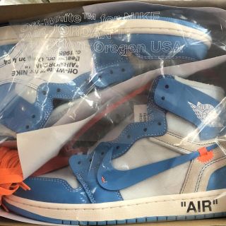 ナイキ(NIKE)の 27.5cm AIR JORDAN 1 × off-white NRG UNC(スニーカー)