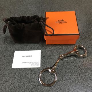 エルメス(Hermes)のエルメス スカーフリング 新品同様 カレ スカーフ ピコタン ボリード シルバー(バンダナ/スカーフ)