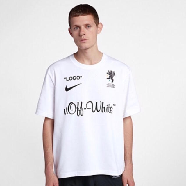 NIKE(ナイキ)のOff-white x Nike tee Tシャツ 白 Lサイズ メンズのトップス(Tシャツ/カットソー(半袖/袖なし))の商品写真
