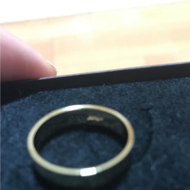 ゴールドリング 平打ち K18金 新品未使用 レディースのアクセサリー(リング(指輪))の商品写真