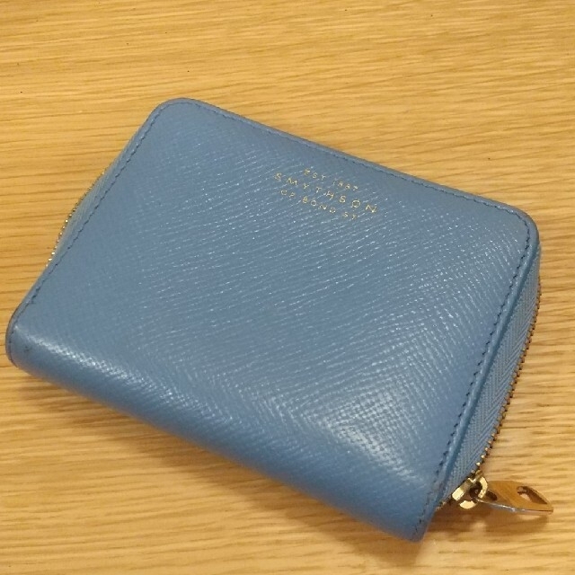 Smythson(スマイソン)の【お値下げ】スマイソン Smythson 財布 ジップコインケース レディースのファッション小物(コインケース)の商品写真