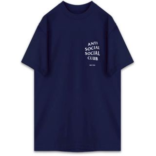 アンチ(ANTI)のANTI SOCIAL SOCIAL CLUB Tシャツ ネイビー Mサイズ(Tシャツ/カットソー(半袖/袖なし))