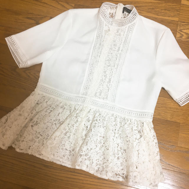 ZARA(ザラ)の♡深キョン着用♡ ZARA レースブラウス レディースのトップス(シャツ/ブラウス(半袖/袖なし))の商品写真