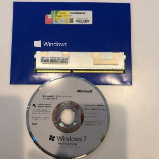 マイクロソフト(Microsoft)のWindows 7 DSP版 + バルクメモリ(PCパーツ)